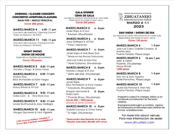 Schedule