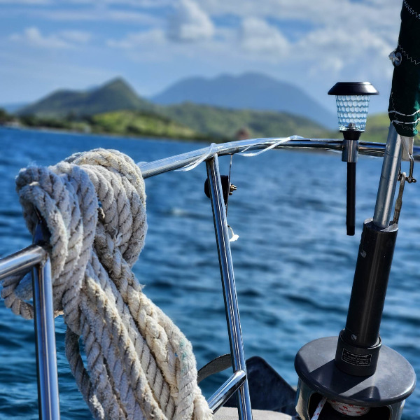 at anchor