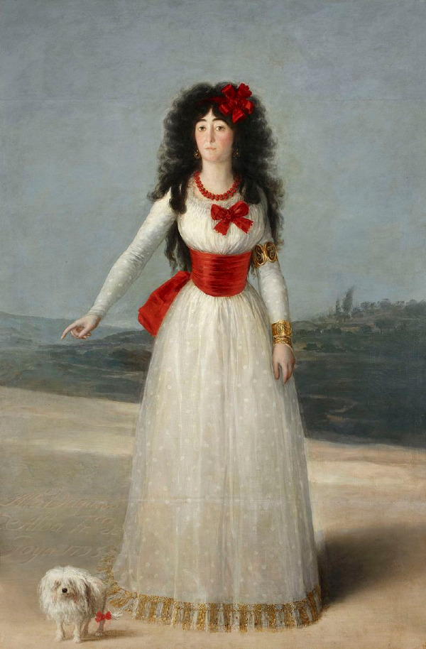 he White Duchess is a life sized oil-on-canvas painting by the Spanish artist Francisco Goya, completed in 1795