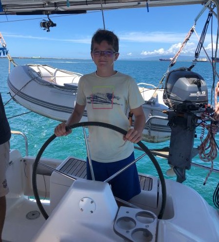 victor at the helm